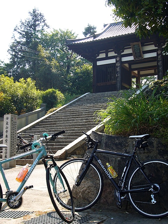 太山寺と自転車